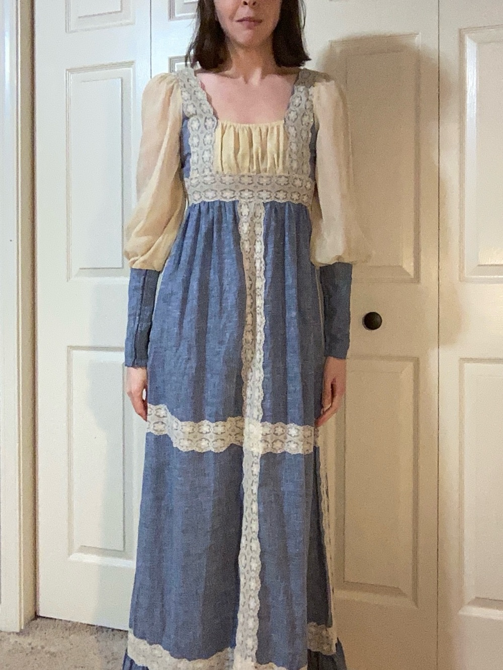 Vintage 60s / 70s Jessica McClintock Gunne Sax Dress